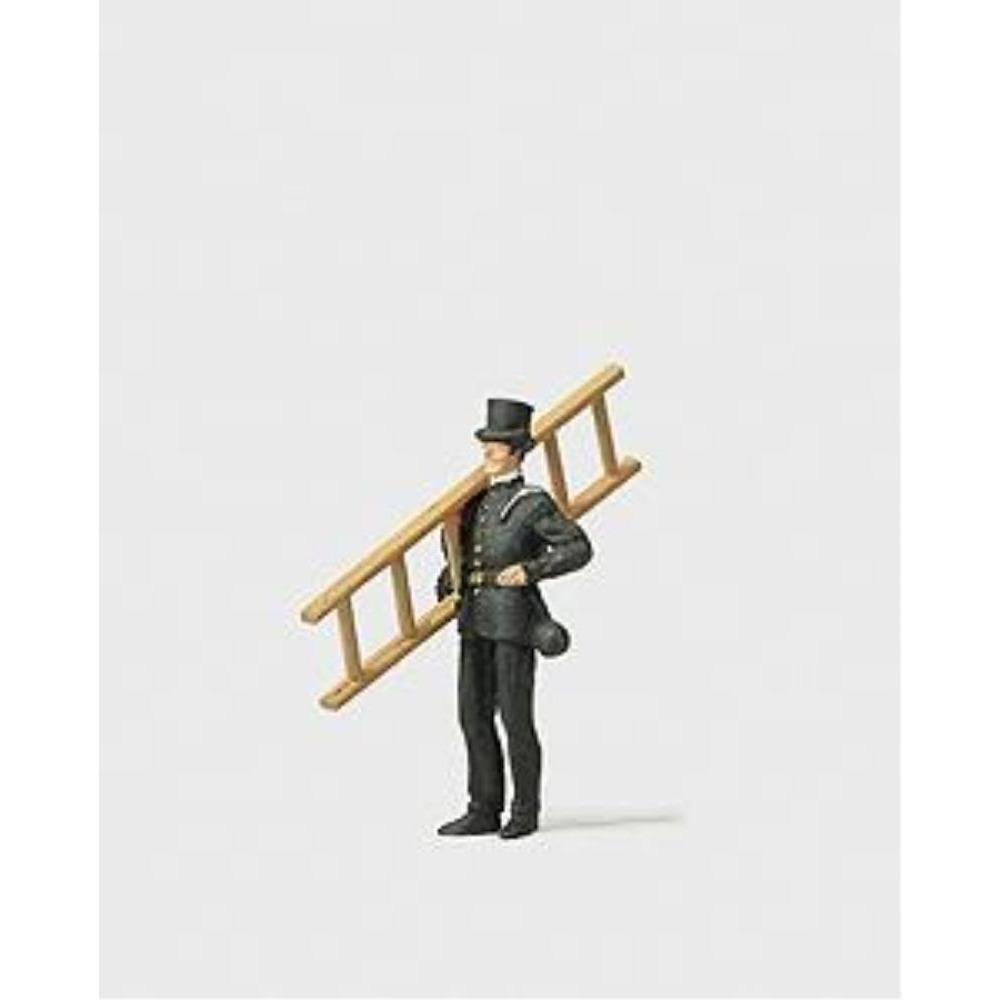 PREISER HO Chimney Sweep with Ladder