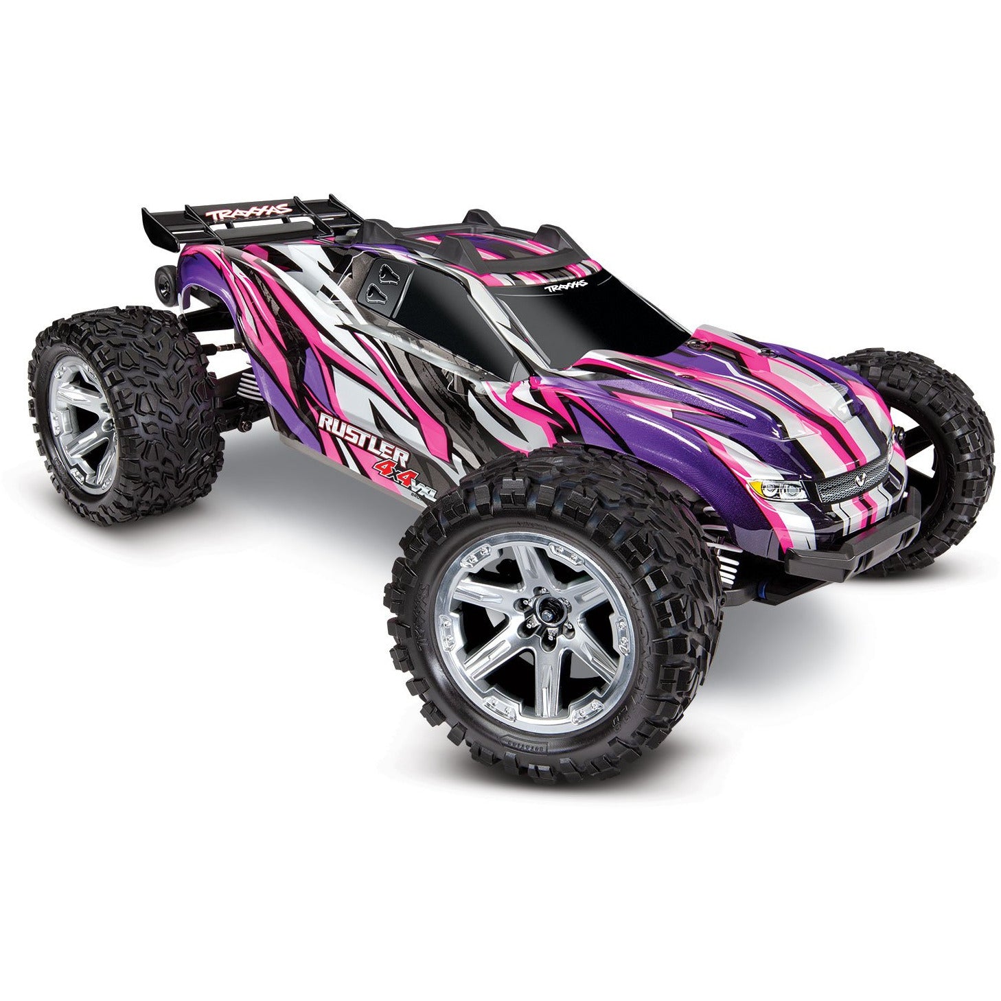 TRAXXAS 1/10 Rustler 4x4 VXL Brushless Stadium Truck - Pink