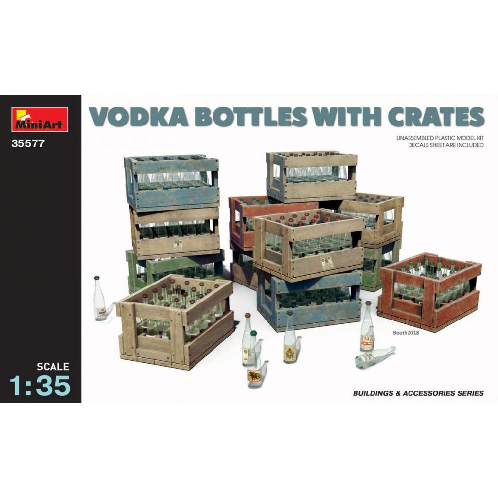 MINIART 1/35 Vodka Bottles with Crates