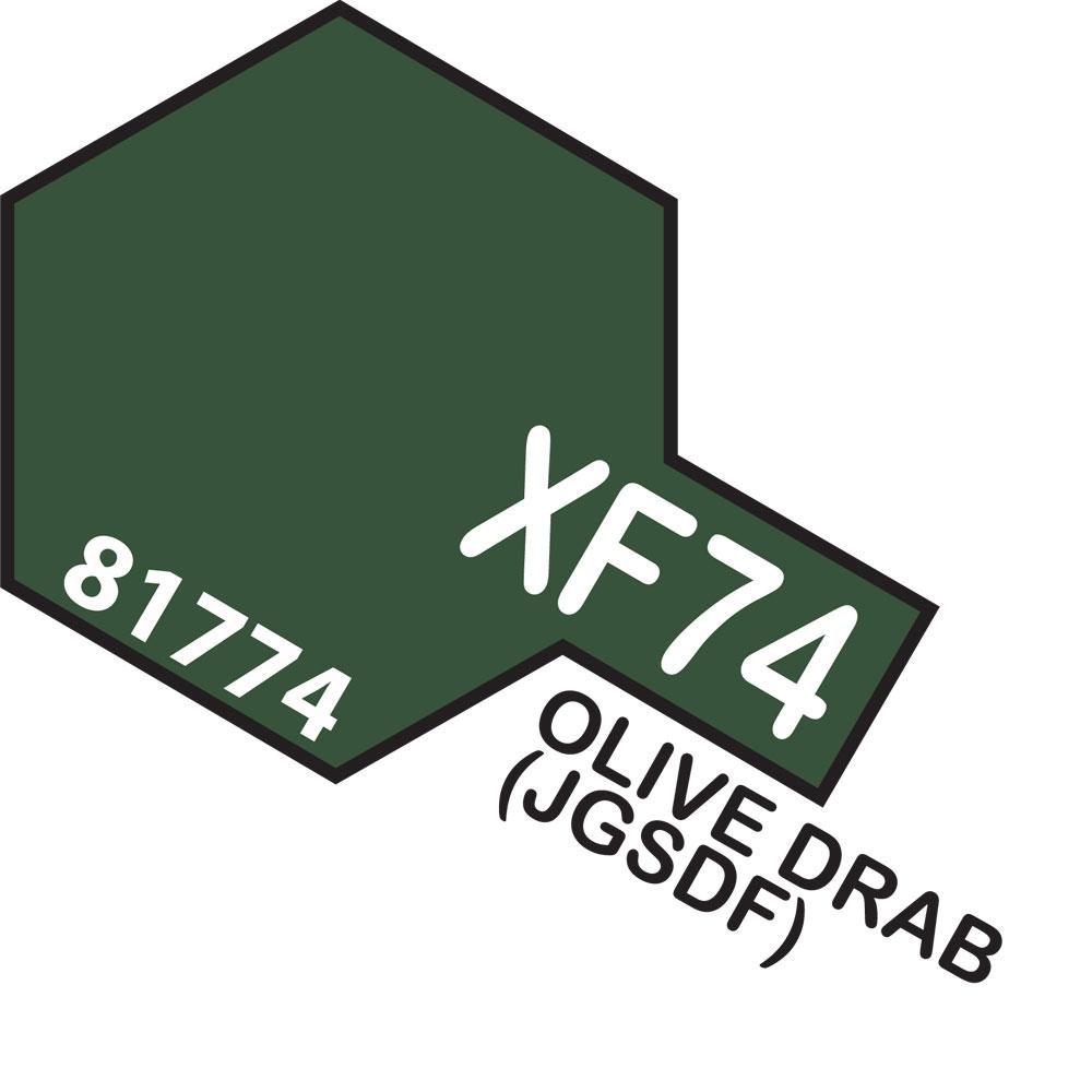 TAMIYA Acrylic Paint XF-74 Olive Drab (JGSDF) 10ml