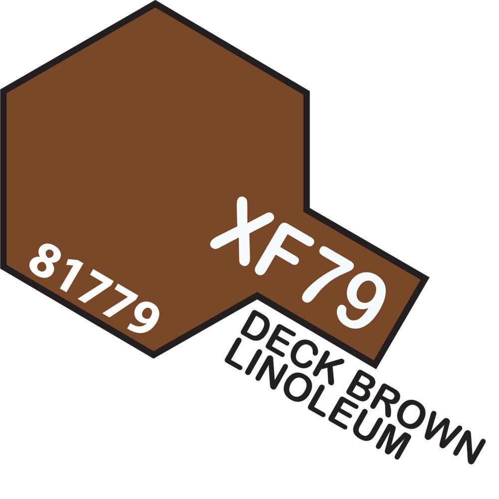 TAMIYA Acrylic Paint XF-79 Deck Brown Linoleum 10ml