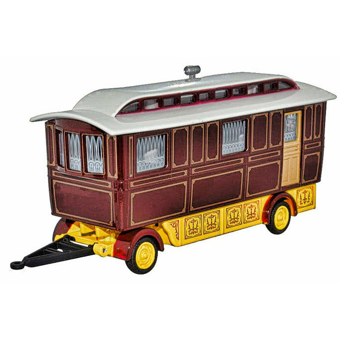 OXFORD 1/76 Showmans Caravan Maroon