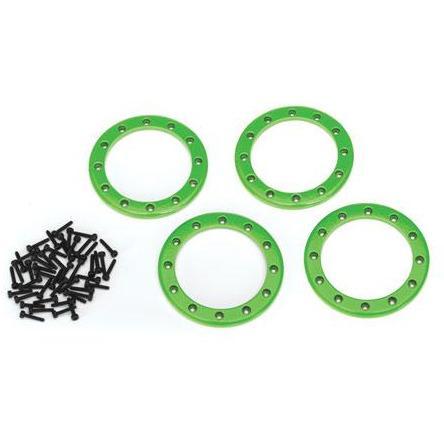 TRAXXAS Beadlock Rings, Green (2.2") (8168G)