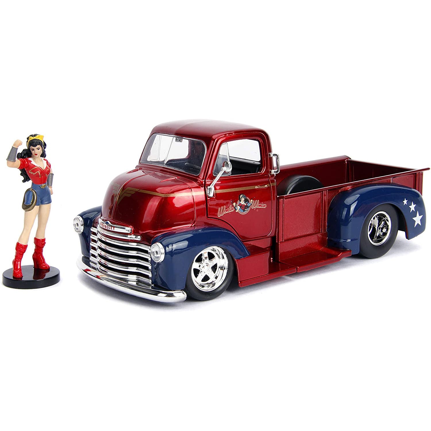 JADA 1/24 Wonder Woman w/1952 Chevy COE Pickup Bombshells M