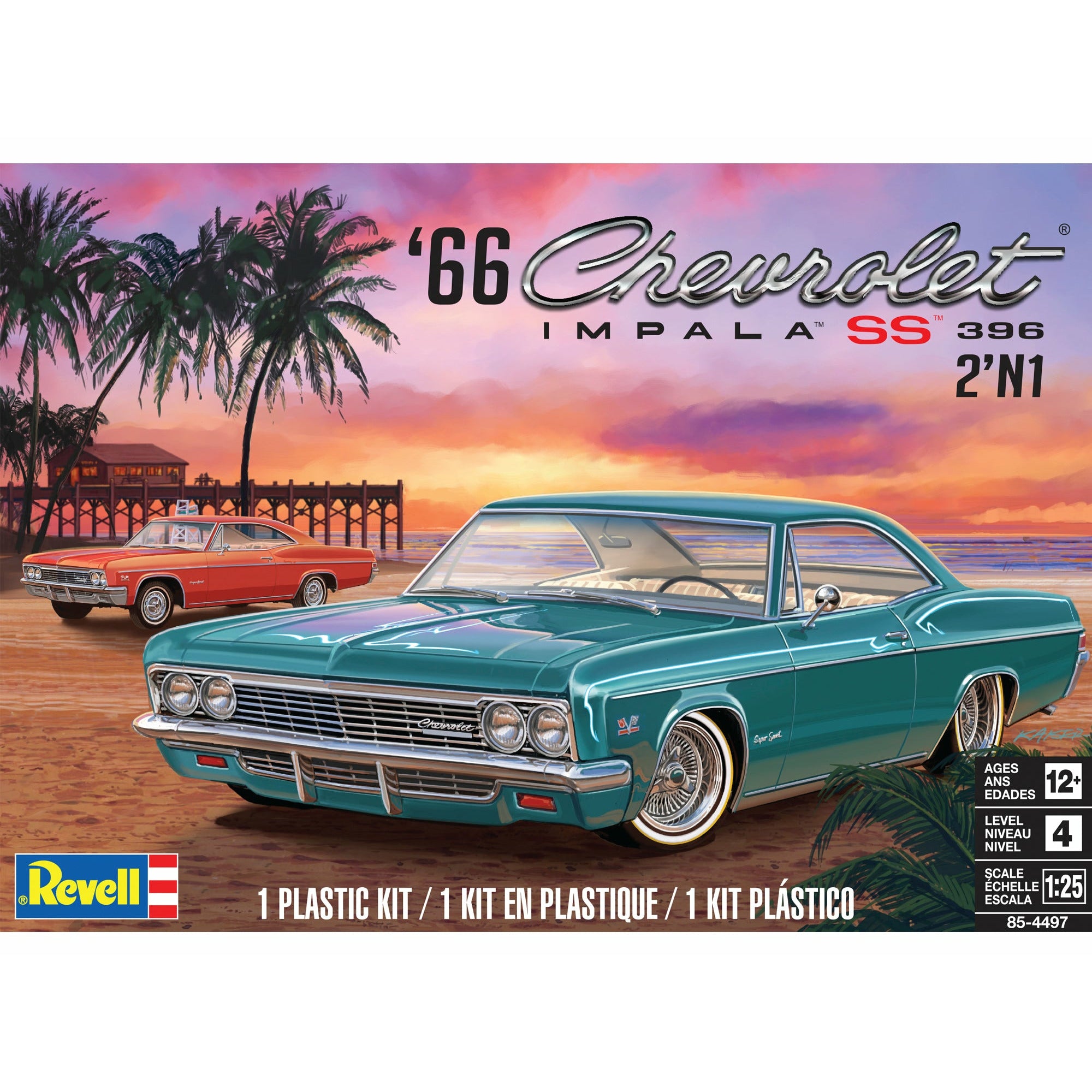 REVELL 1/25 '66 Chevy Impala SS 396 2N1