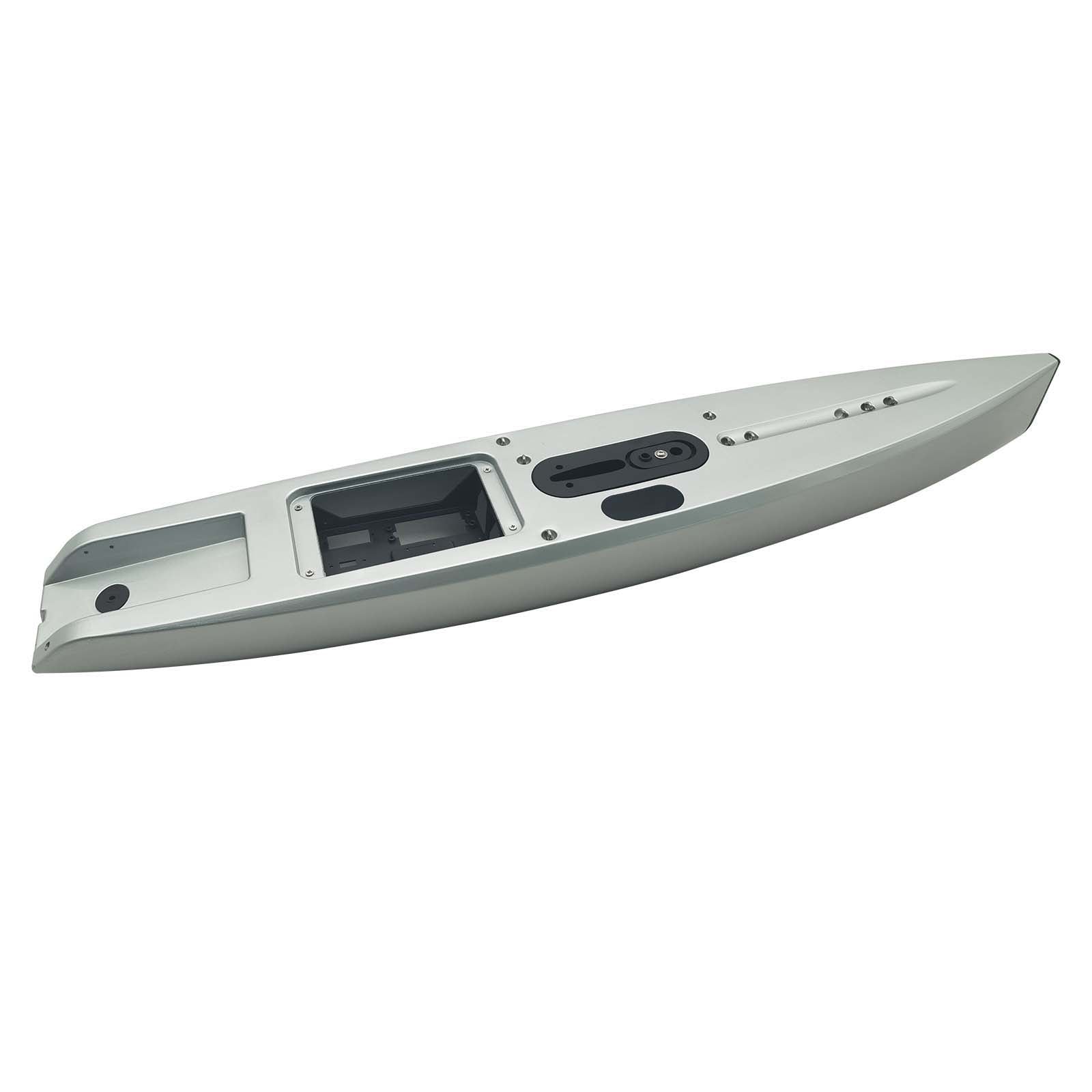 JOYSWAY DF65 V6 Silver Hull (Including Servo Tray, Deck Eyes, Finbox, Bumper)