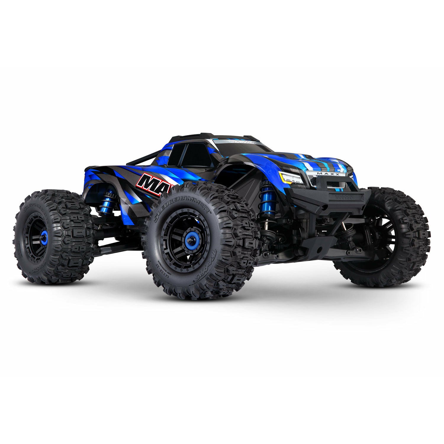 TRAXXAS 1/10 Maxx 4WD Brushless Electric Monster Truck with WideMaxx Blue