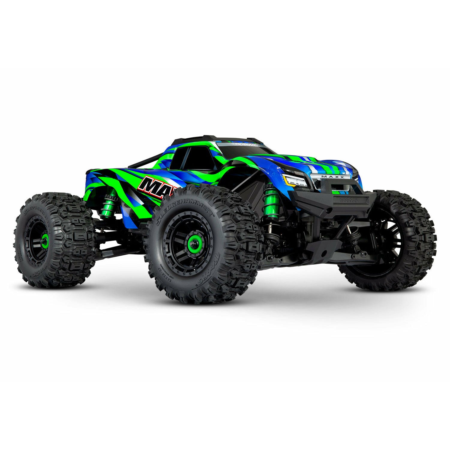 TRAXXAS 1/10 Maxx 4WD Brushless Electric Monster Truck with WideMaxx Green