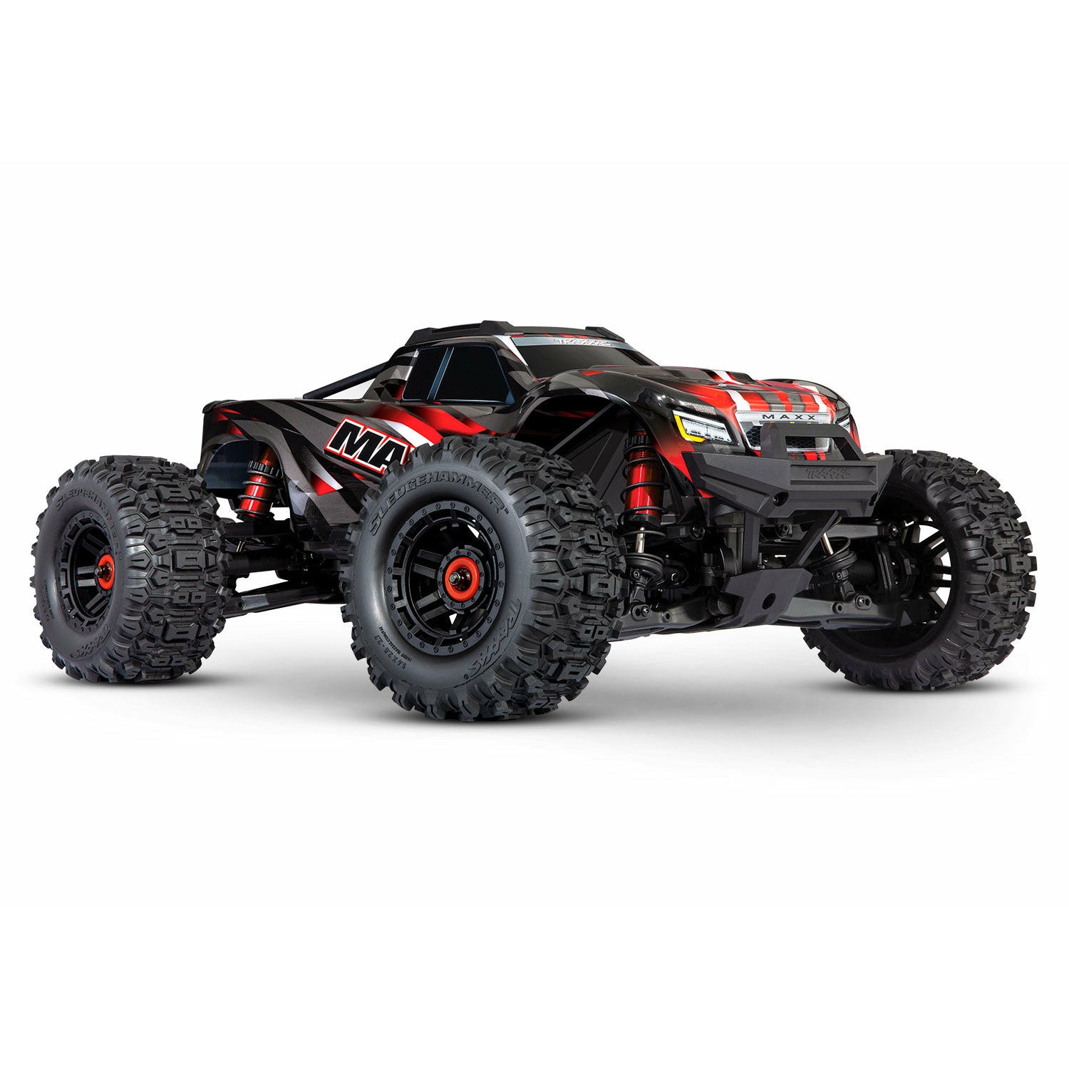 TRAXXAS 1/10 Maxx 4WD Brushless Electric Monster Truck with WideMaxx Red