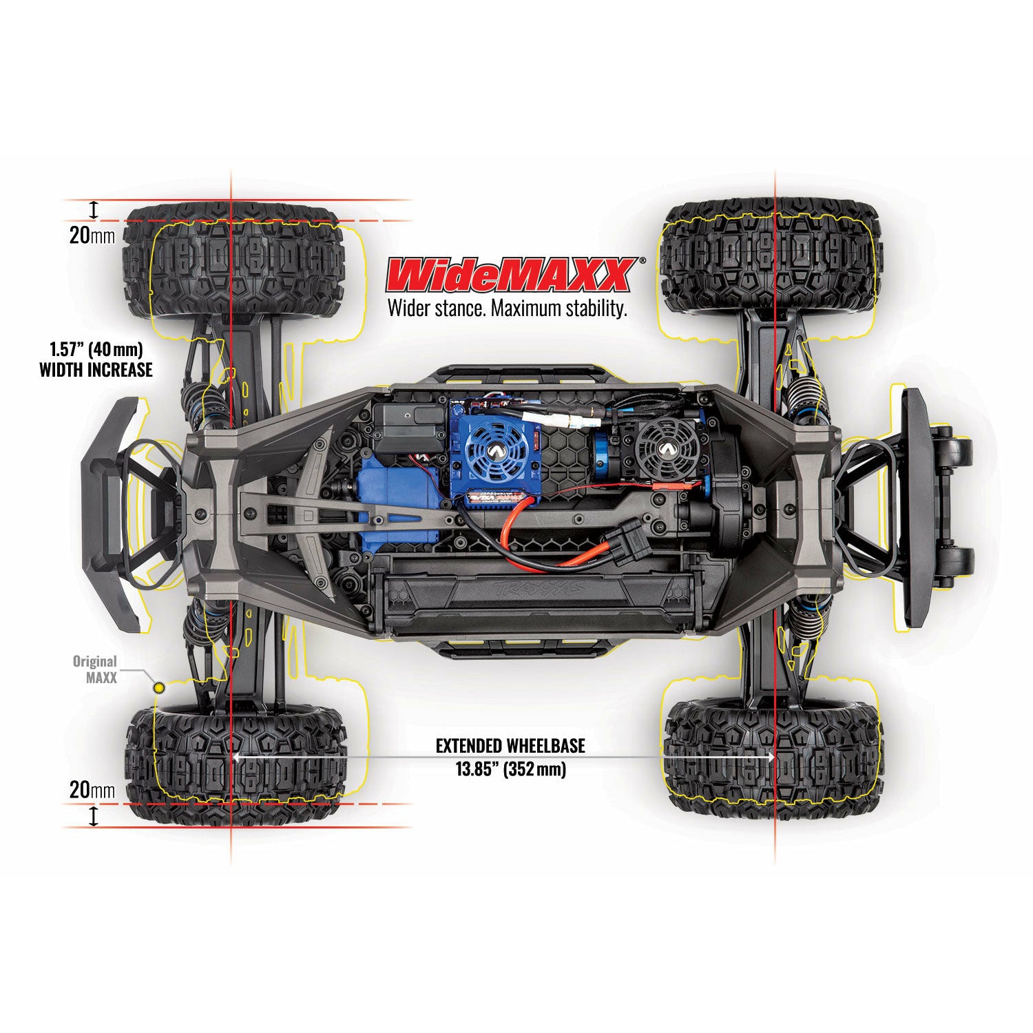 TRAXXAS 1/10 Maxx 4WD Brushless Electric Monster Truck with WideMaxx Green