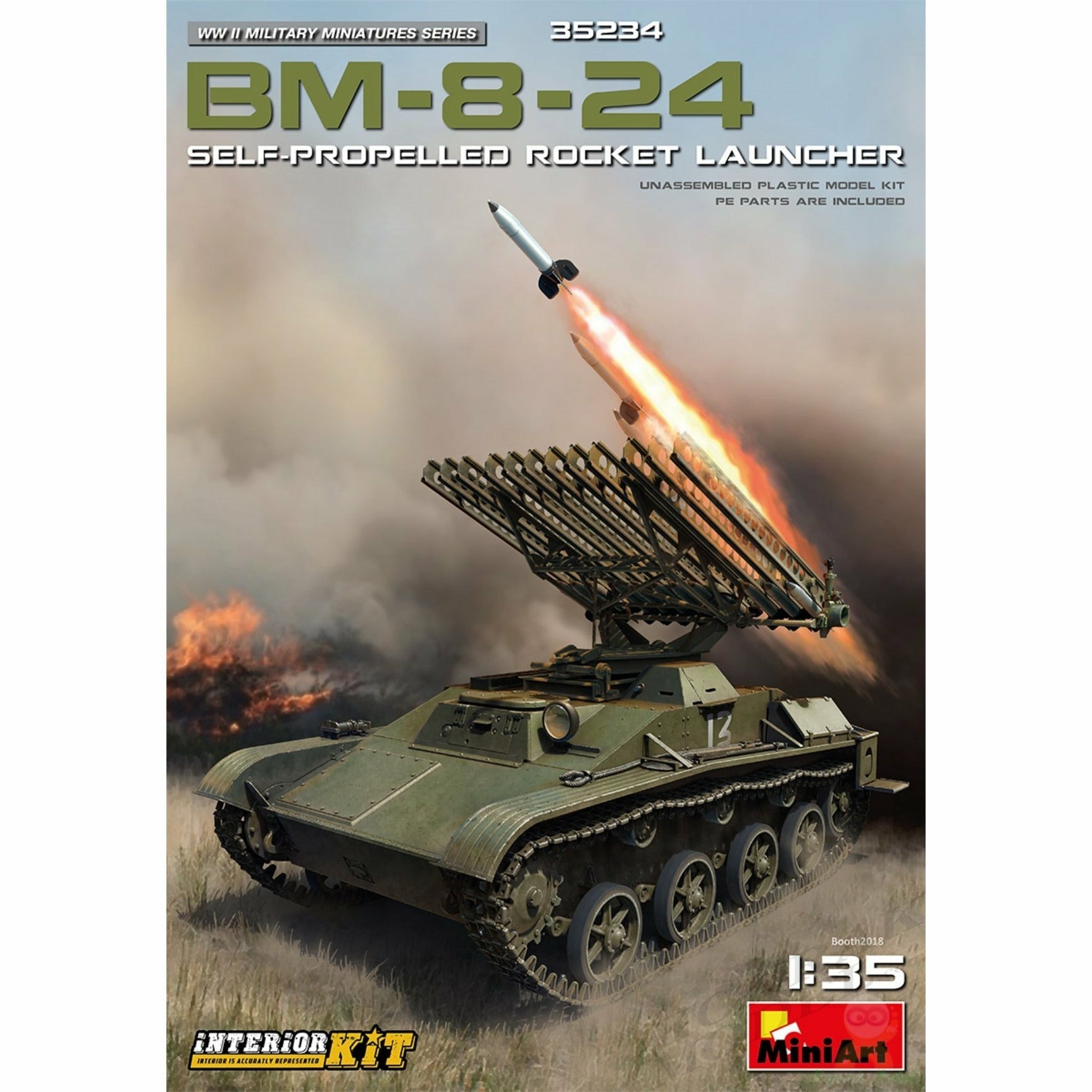 MINIART 1/35 BM-8-24 Self-Propelled Rocket Launcher. Interior Kit