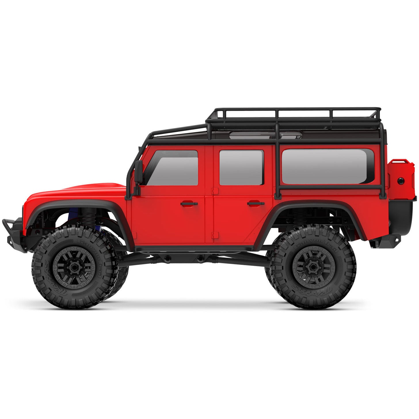 TRAXXAS 1/18 TRX-4M Land Rover Defender Scale and Trail Crawler Red