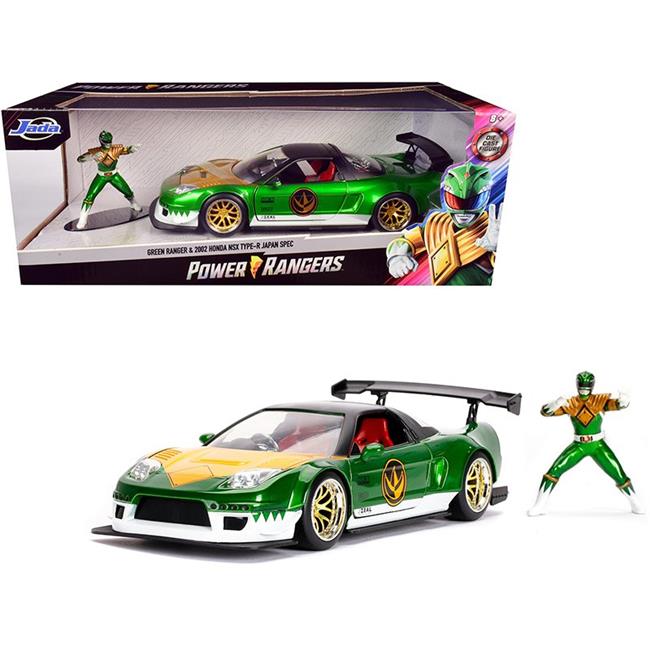 JADA 1/24 Green Ranger w/2002 Honda NSX Type R Japan Spec P