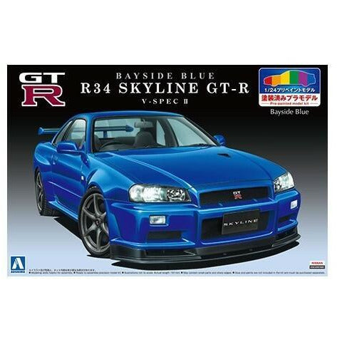 AOSHIMA 1/24 NISSAN R34 SKYLINE GT-R V-SPEC 2 (A000864)