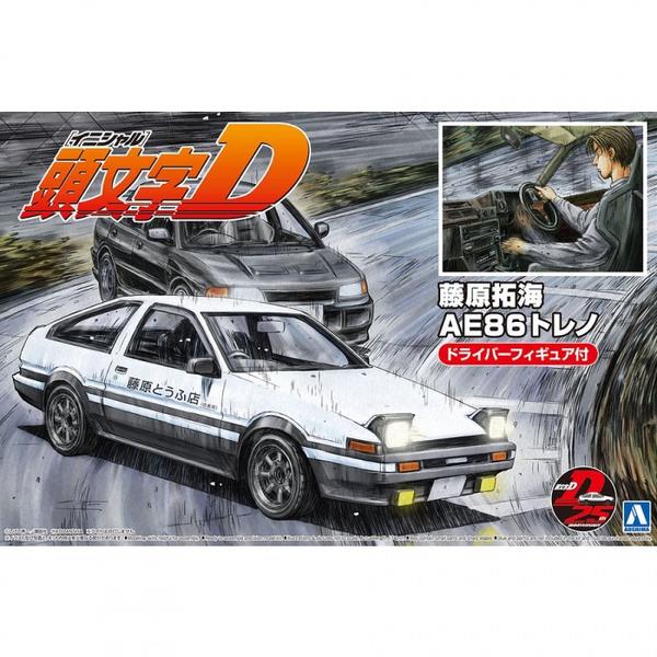 AOSHIMA FUJIWARA TAKUMI AE86 
TRUENO w/Figure