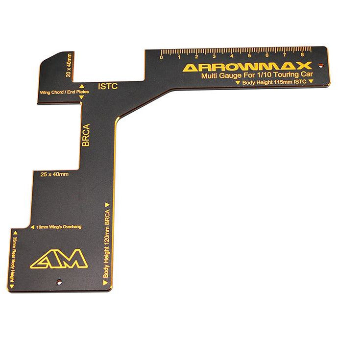 ARROWMAX Regulation Gauge For 1/10 Electric Touring Cars Bl