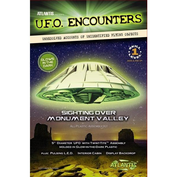 AMC 5" Monument Valley UFO w/Light (Glow in the Dark)