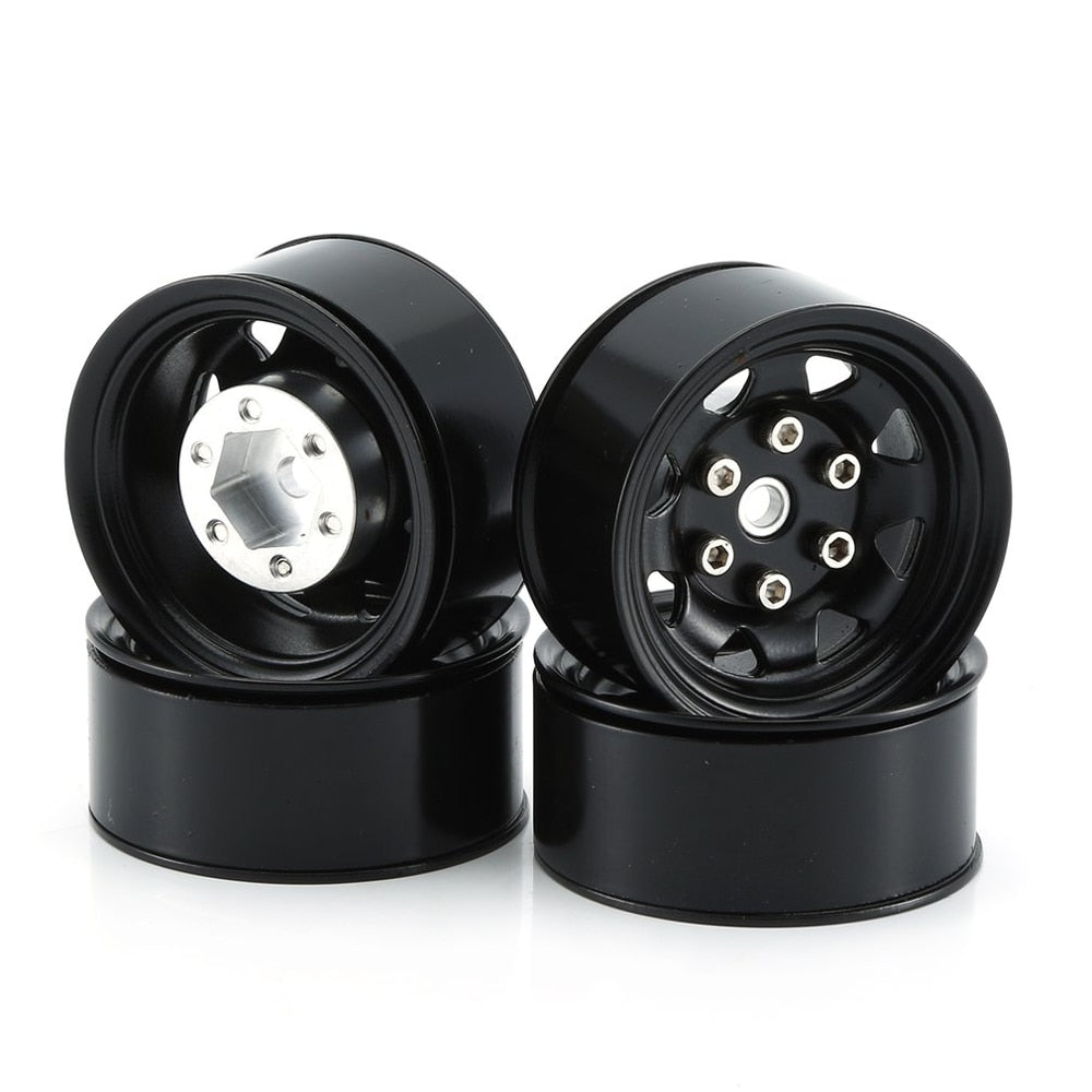 EXO 4X4 Sunny Rays 1.55 Beadlock Wheel (Black Alloy)