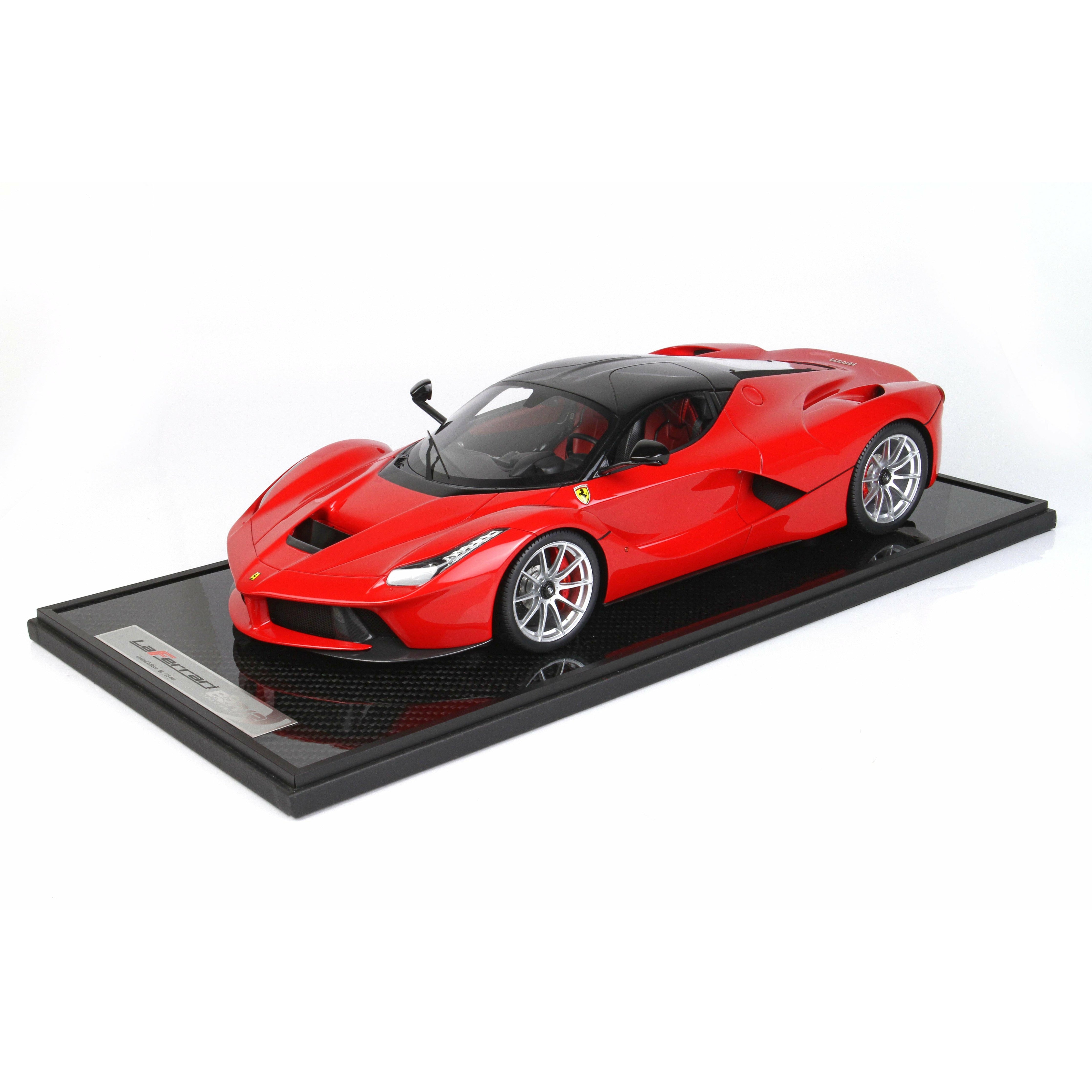 BBR 1/12 Ferrari LaFerrari Corsa Red Gloss Black Roof Special Wheels