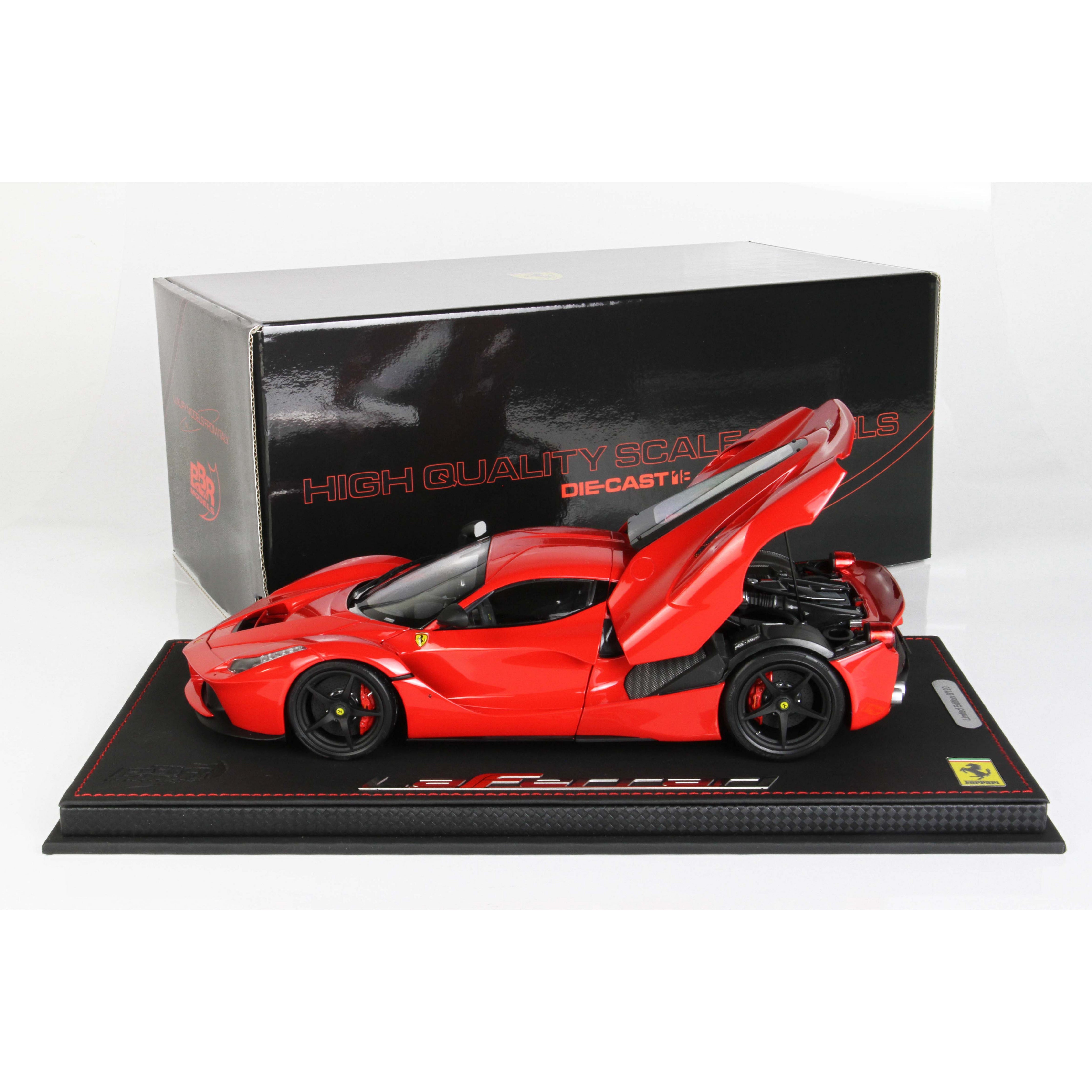 BBR 1/18 Ferrari LaFerrari Die Cast Rosso Corsa 322 Polybase