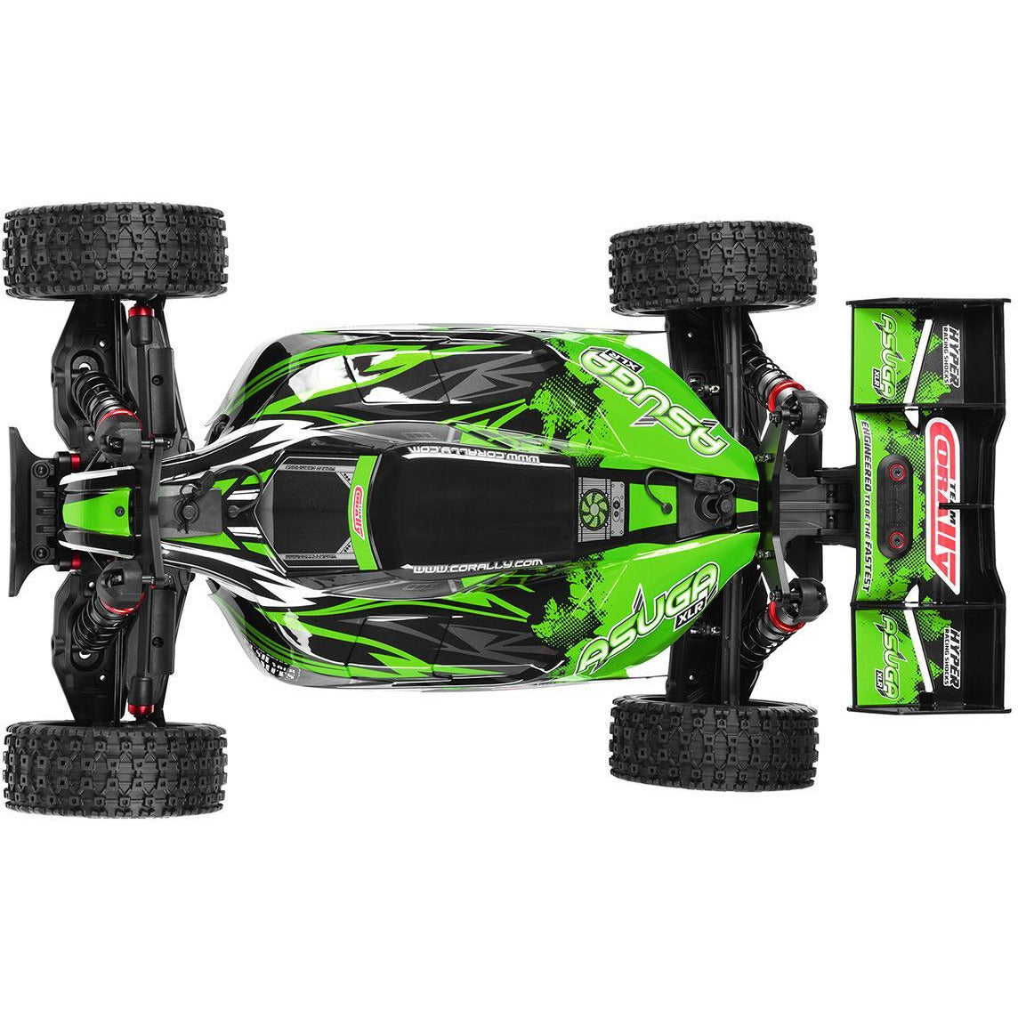 TEAM CORALLY Asuga XLR 6S - RTR - Green Brushless Power 6S - No Battery - No Charger