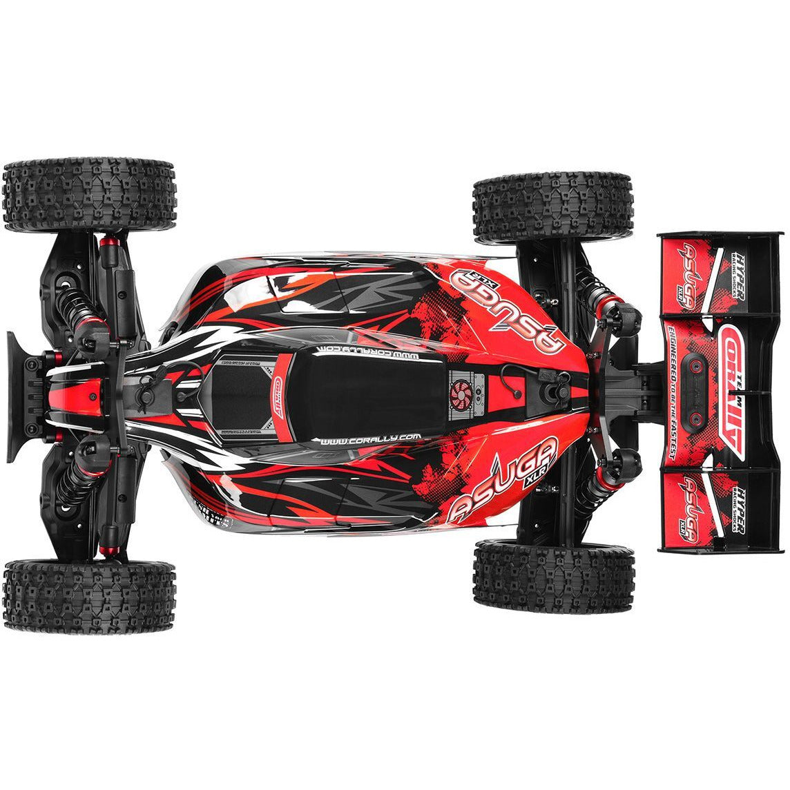 TEAM CORALLY Asuga XLR 6S - RTR - Red Brushless Power 6S - No Battery - No Charger