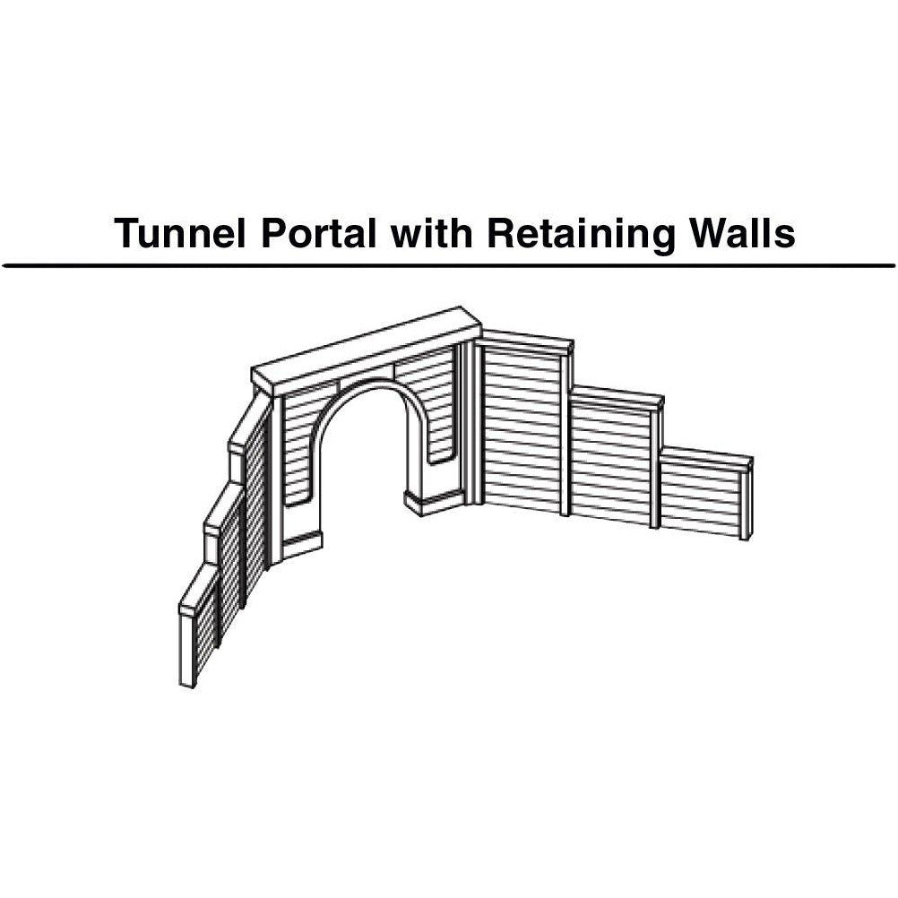 WOODLAND SCENICS N Tunnel Port Cut Stone Single 2ea