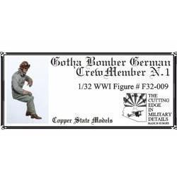 COPPER STATE MODELS 1/32 Gotha Bomber German Crew Member N.