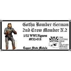 COPPER STATE MODELS 1/32 Gotha Bomber German 2nd Crew Membe