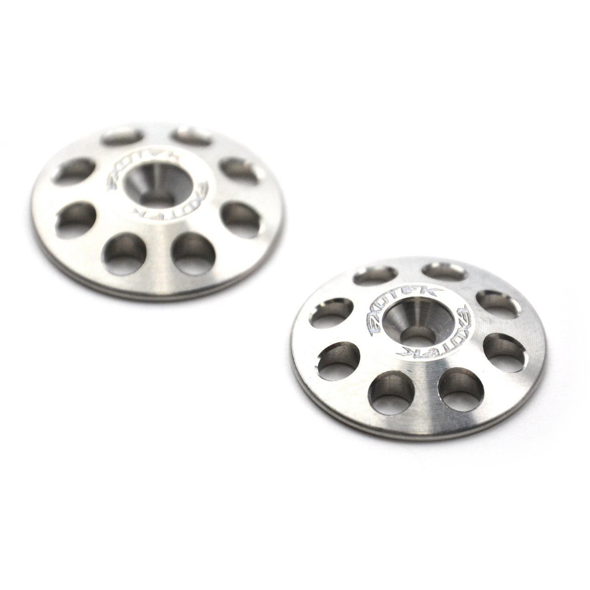 EXOTEK 1/8 XL Wing Buttons, Titanium (2)