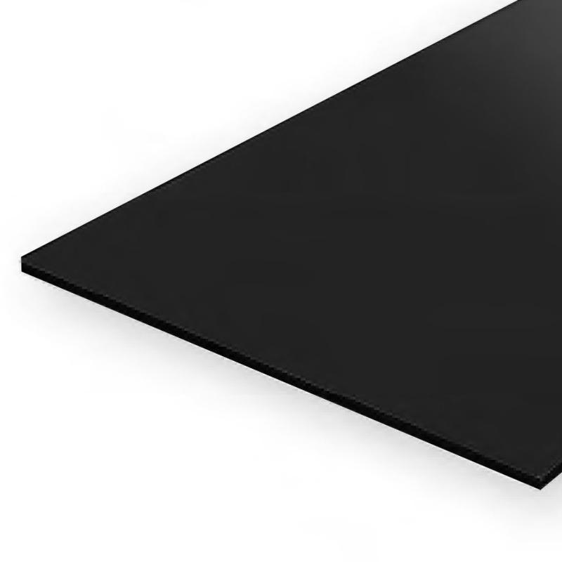 EVERGREEN 9511 15 x 30cm Black Styrene Sheet .010 (4)