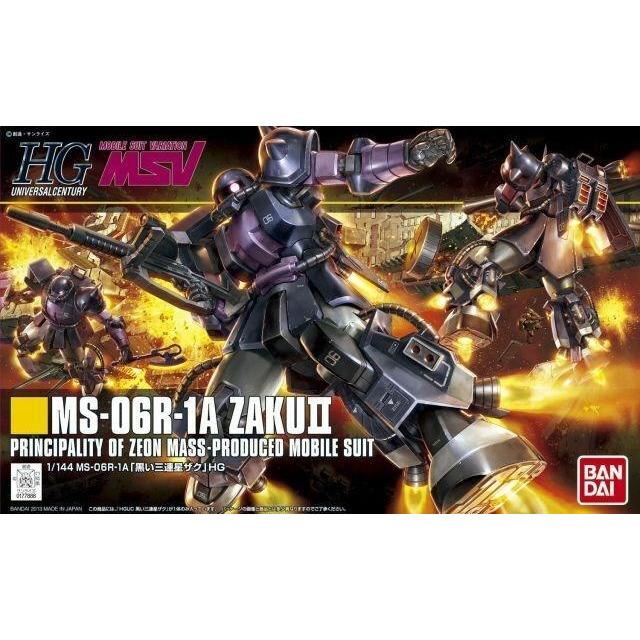 BANDAI 1/144 HGUC Zaku II Black Tristars