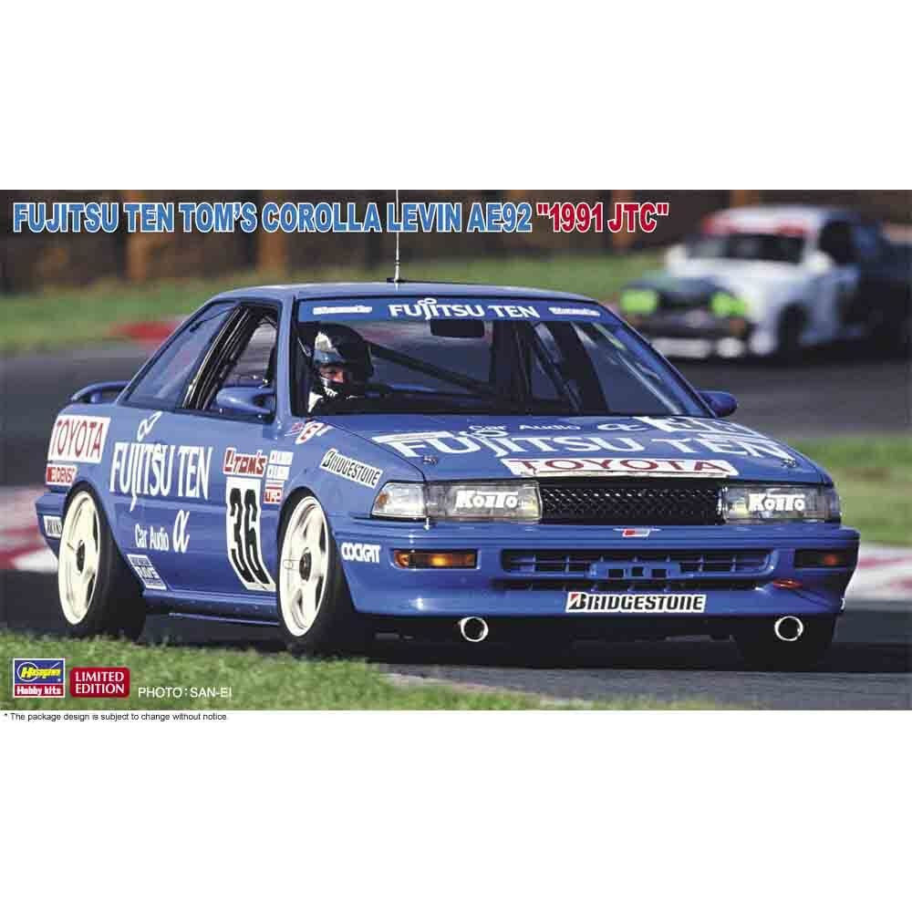 HASEGAWA 1/24 Fujitsu Ten Tom's Corolla Levin AE92 "1991 JT