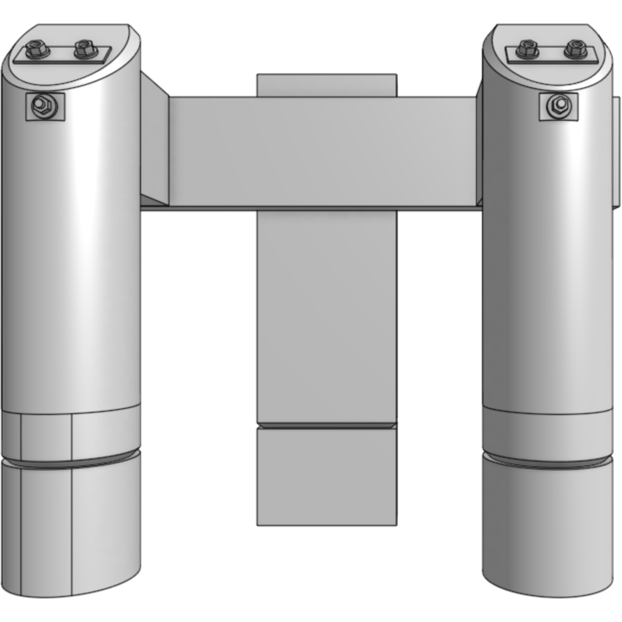 HWS Victorian Rail Buffer Stop with Upright HO Scale (2pcs)