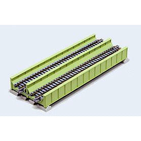 KATO N Unitrack Double Plate Girder Bridge 186mm Green