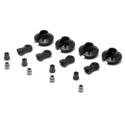 LOSI 15mm Shock Ends, Cups, Bushing: 8B 2.0