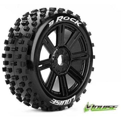 LOUISE B-Rock 1/8th Buggy Tyre BLK/spoke