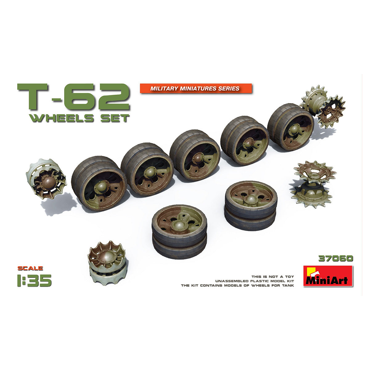 MINIART 1/35 T-62 Wheels Set