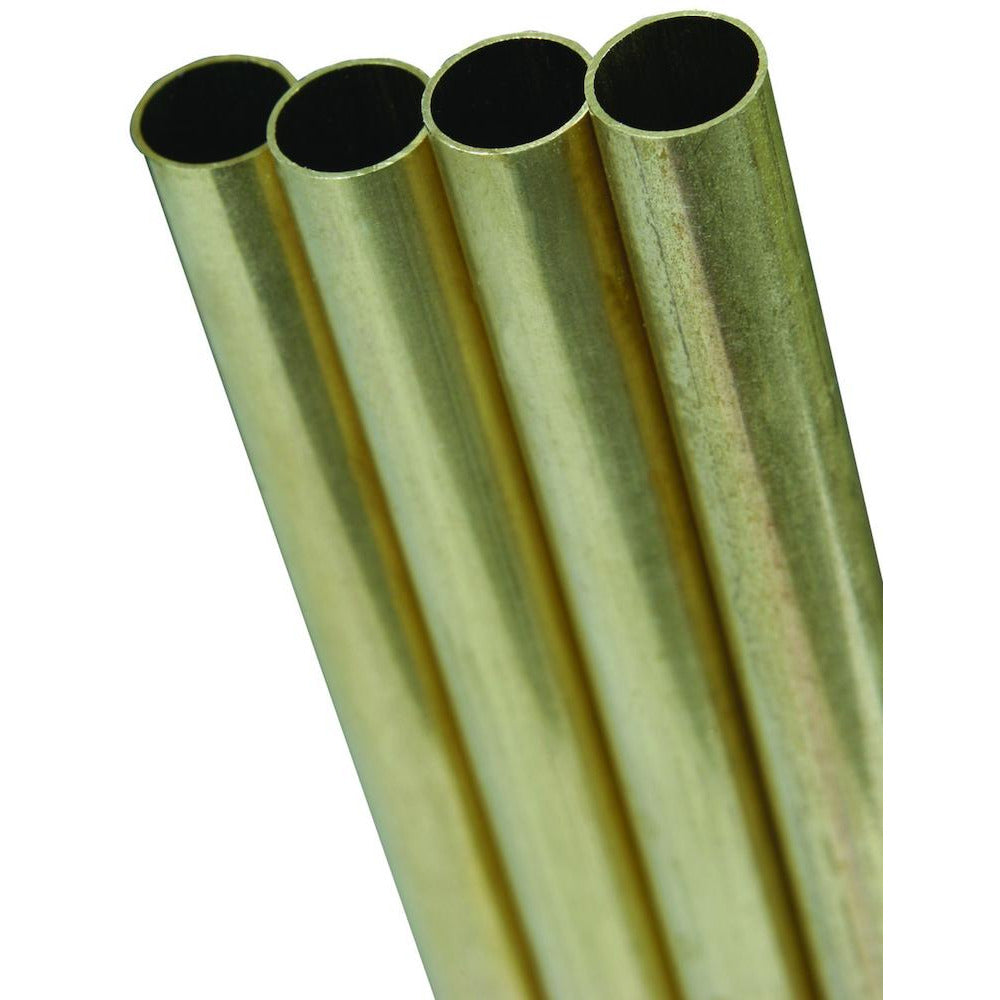 K&S Round Brass Tube .014 Wall (36in Length) 3/8in (1 Tube)