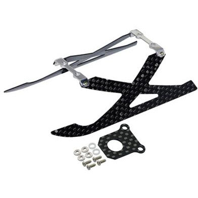 MICROHELI Aluminium/Carbon Fibre Landing Gear: X Style Blade 130X