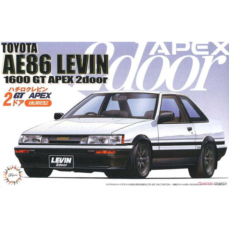 Fujimi 1/24 Toyota AE86 Levin 2 door "Late type"'85 (ID-61) Plastic Model Kit [04649]