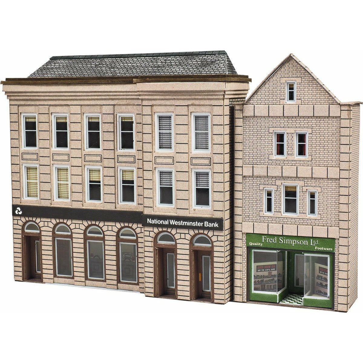 METCALFE N Low Relief Bank & Shops