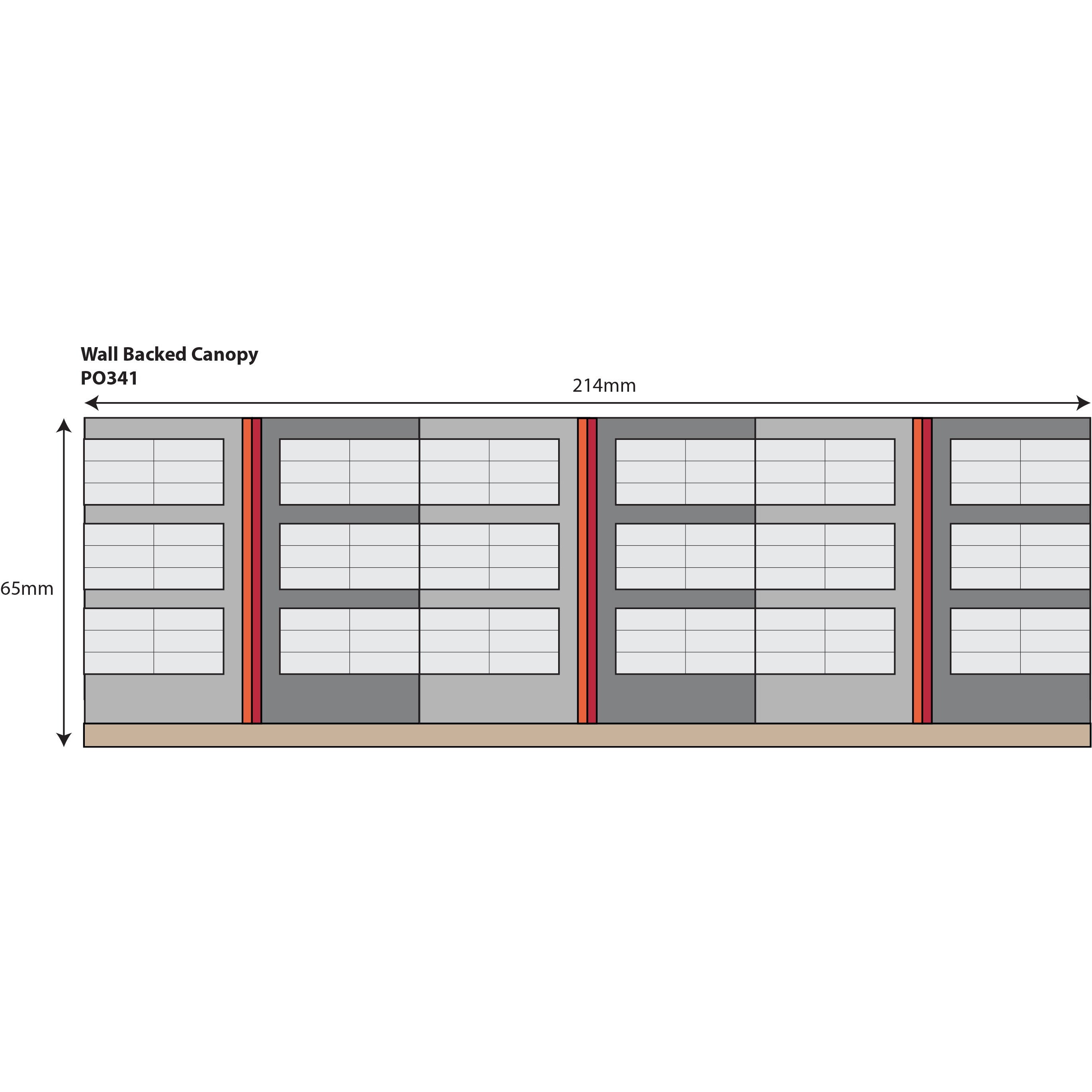 METCALFE OO/HO Wall Backed Platform