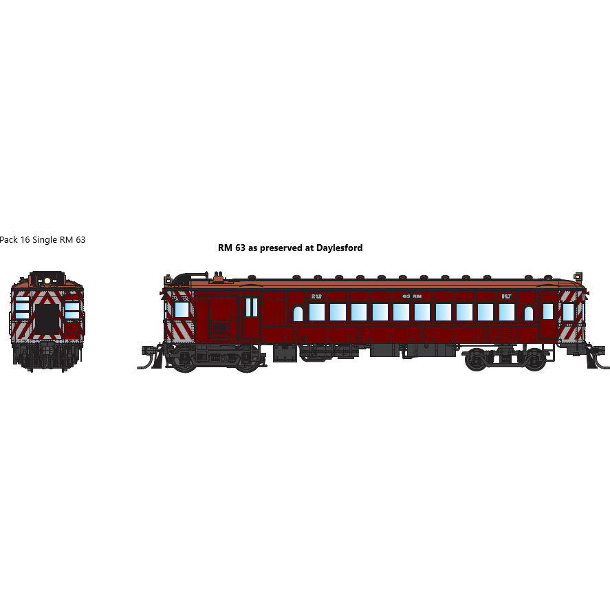 IDR HO VR Derm RM63 2007 - Now RM63 as Preserved at Daylesford DCC Sound