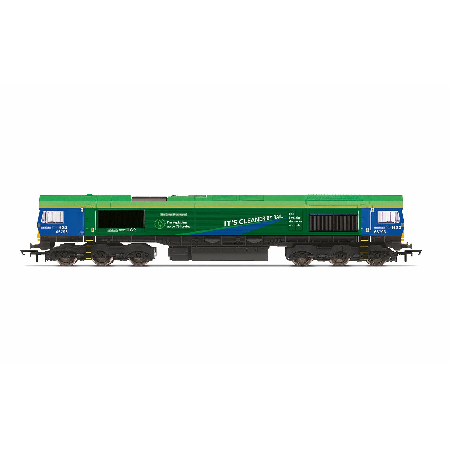 HORNBY OO GBRf, HS2 Class 66, Co-Co, 66796 'The Green Progressor' - Era 11