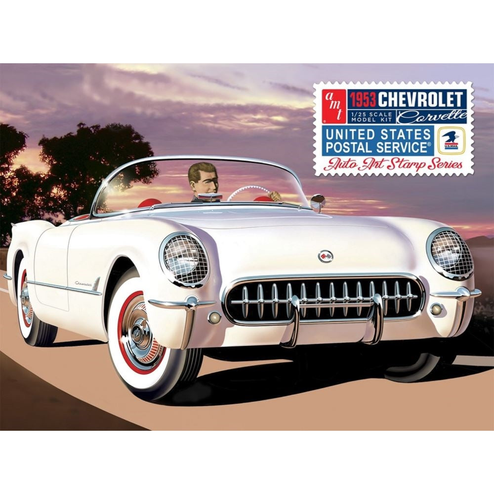 AMT 1/25 1953 Chevy Corvette (USPS Stamp Series) Plastic Model Kit