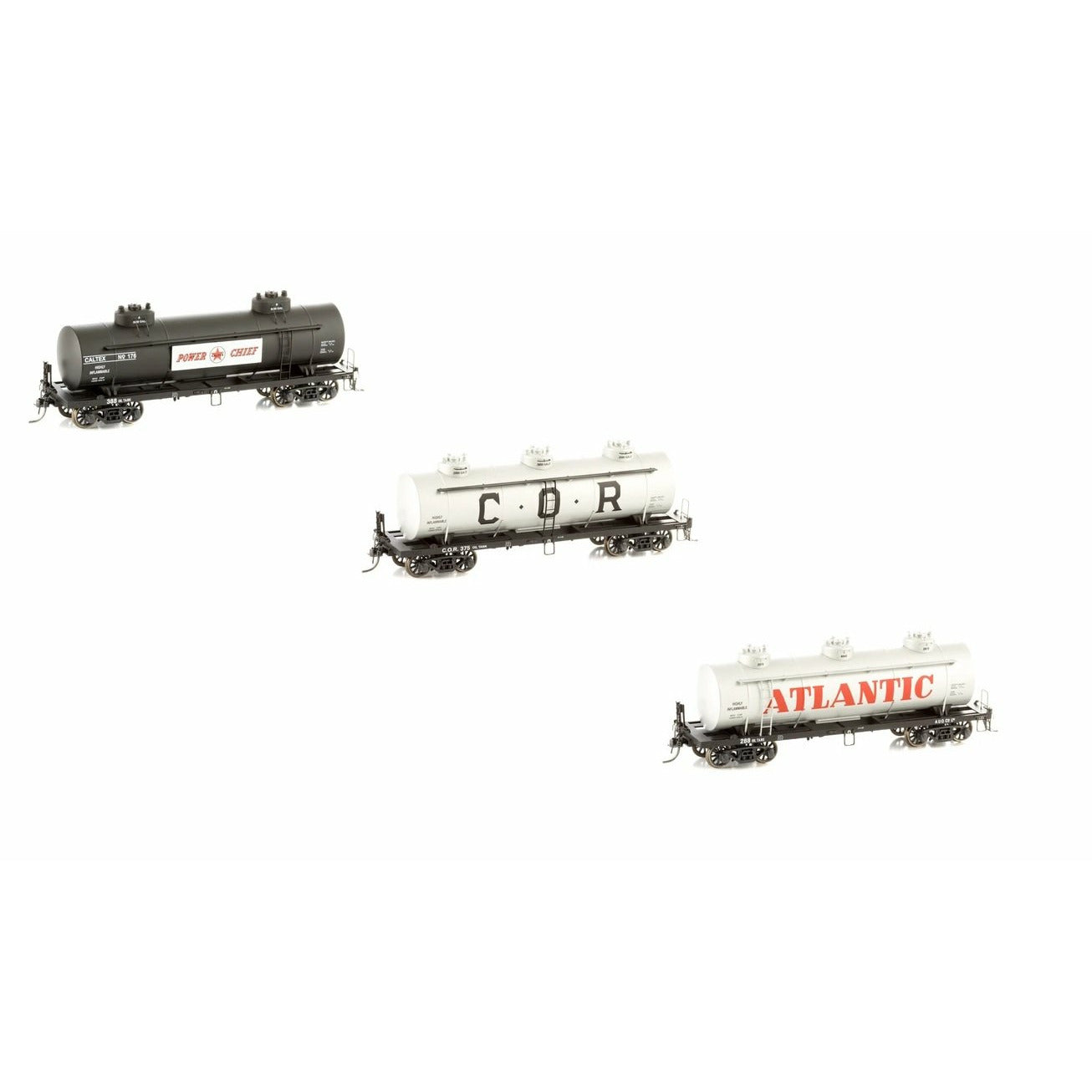 SDS MODELS HO VR 10,000 Gallon Tank Wagons OT Pack C (3 Pack)