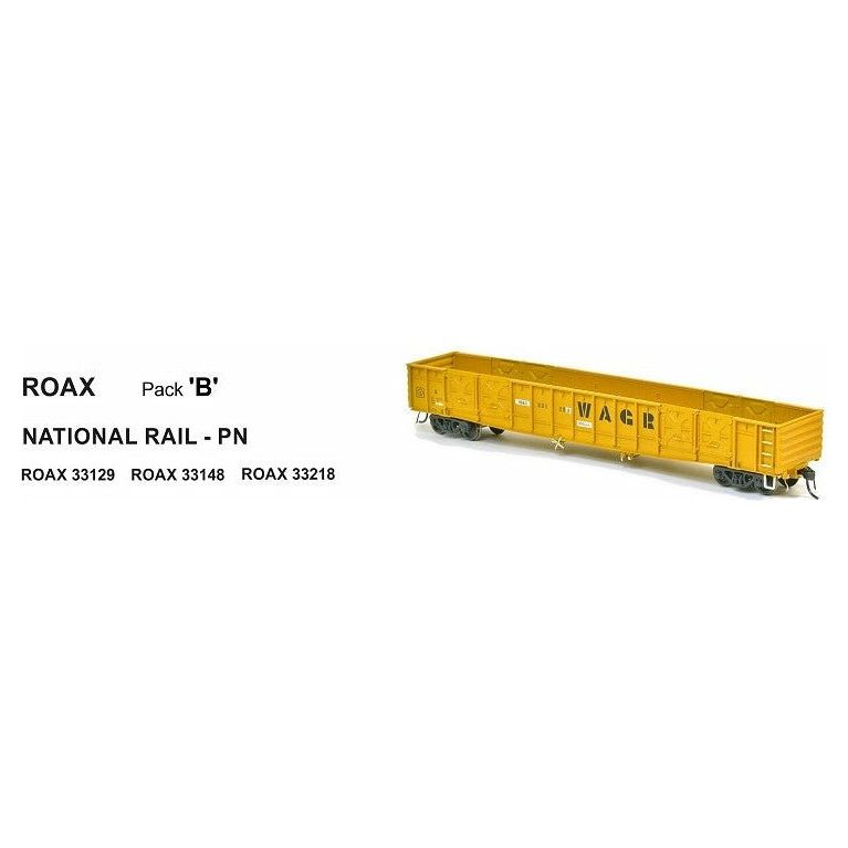 SDS MODELS HO Open Wagon ROAX National Rail Pack B (3 Pack)