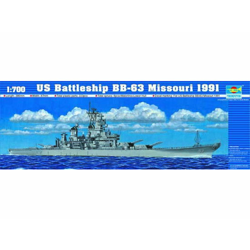 TRUMPETER 1/700 U.S. Battleship BB-63 Missouri 1991