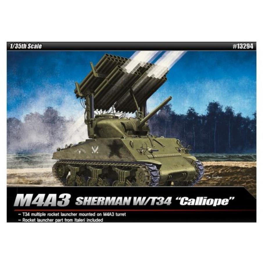 ACADEMY 1/35 M4A3 Sherman w/ T34 "Calliope